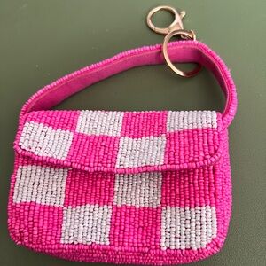 Anthropologie Fiona mini- purse charm and key chain